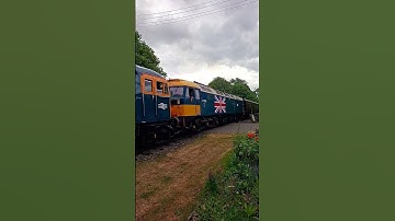 Class 33 and 47 MNR #class33 #class47 #diesel #gala #mnr #railway #trainspotting #shorts