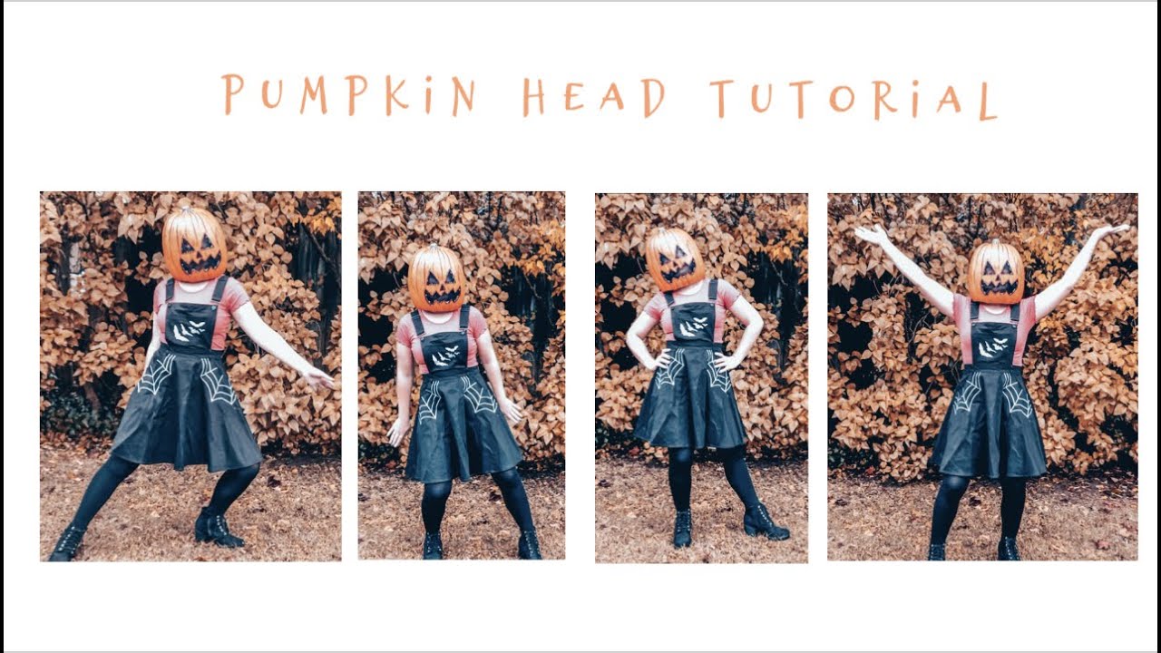 How To Make A Pumpkin Head Costume! Vlogtober Day 16! YouTube