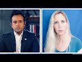 Ann coulter shatters the racismmeter to viveks face