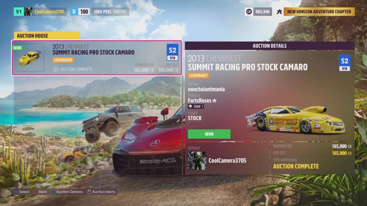 Forza Horizon 5 - Chevrolet Pro Stock Camaro Win