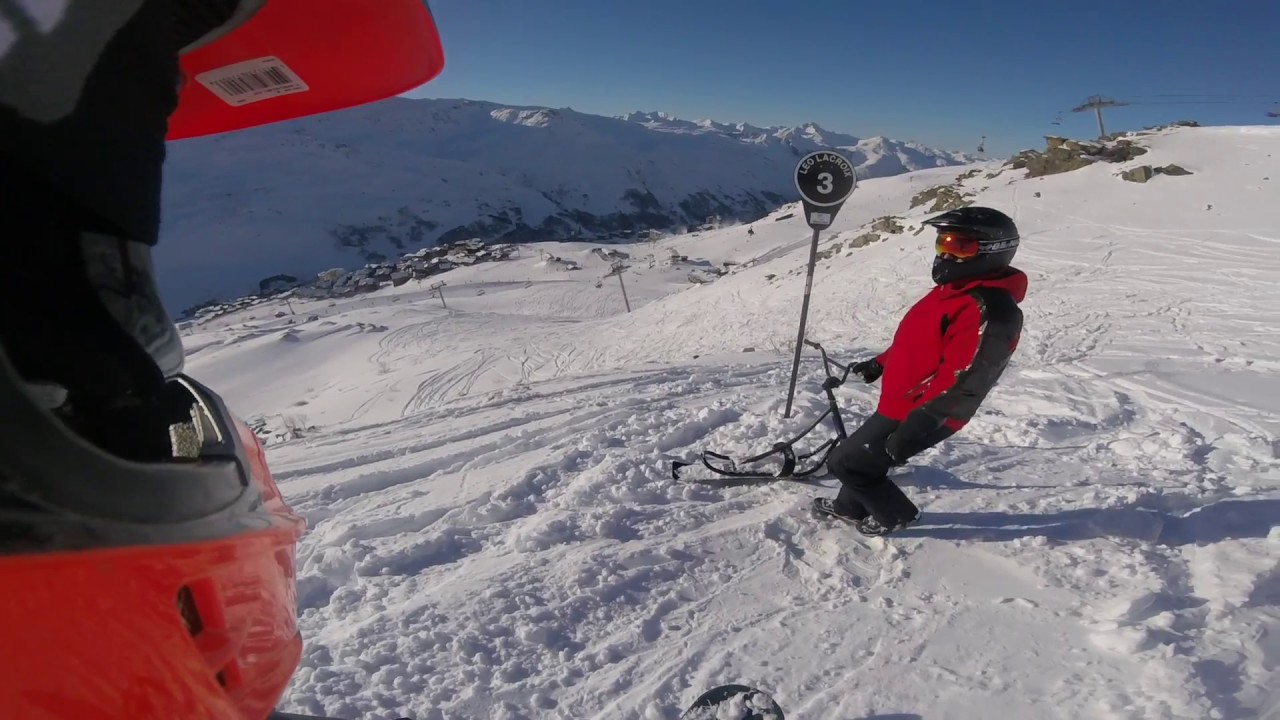 Snowscoot freeride 2017 - YouTube