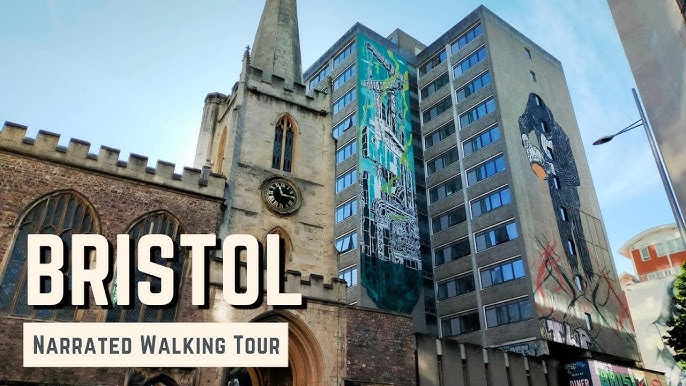 A walk through BRISTOL - England - City Center 