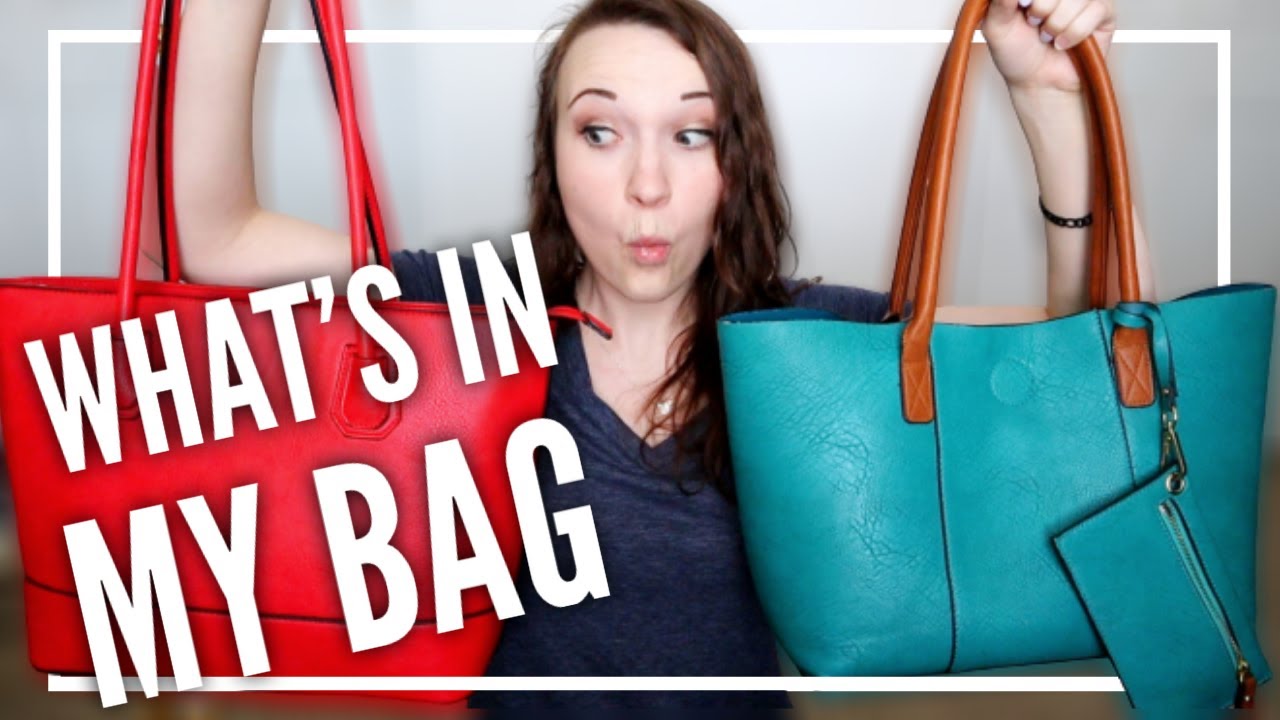 WHAT'S IN MY BAG 2020 Cleaning out and organizing my purse first