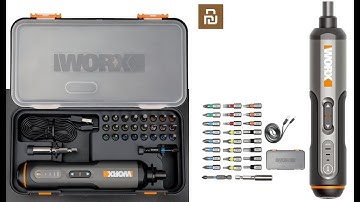 Bộ Tua Vít Điện Mini 4V WX240 Không Dây Sạc USB Kèm 26 Đầu Vít