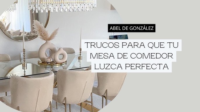 Cómo decorar una mesa de comedor de cristal