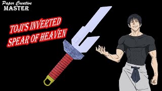 How To Make Tojis Inverted Spear Of Heaven With Paper Jujutsu Kaisen Toji Fushi