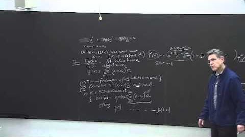 Mathematical Physics 07 - Carl Bender