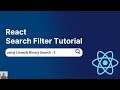 Search Filter List in React JS - Part 1