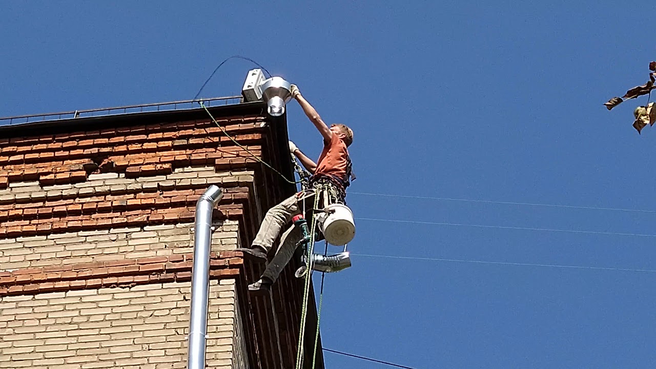 Ремонт желобов кровли и водостоков - YouTube