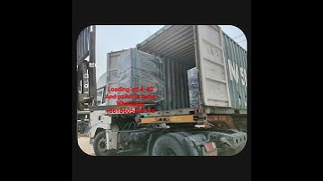 Loading qtj 4-40 cement blocks machine and mixer Gmt pallets to tema Ghana