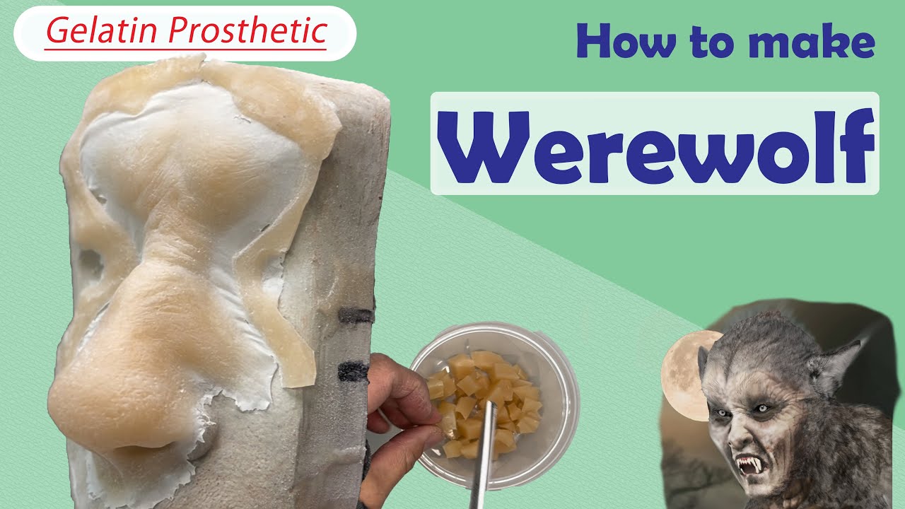 Gelatin Nose Prosthetic | Werewolf Monster Makeup