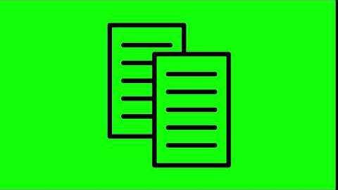 Animated Files Icon on Green Screen With Pop-up Sound