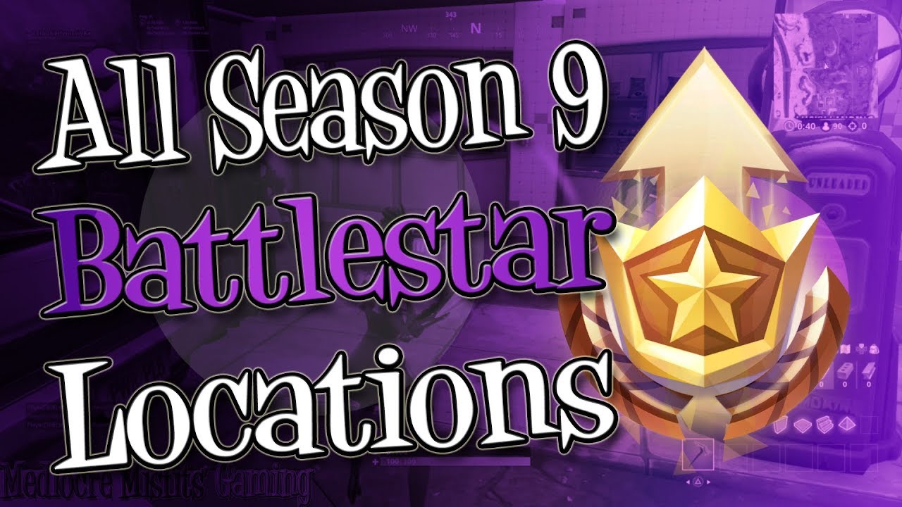 Fortnite - All Season 9 Battle Star Locations (Location Guide) Utopia Challenges