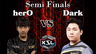 Semi Finals 2023 herO vs Dark Week 4 Korean Starcraft League (best of 3)
