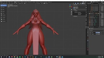 Retopoflow - Retopologized Dress