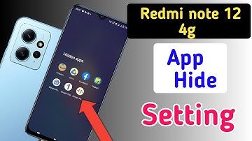 Redmi note 12 4g me app hide kaise kare/Redmi note 12 4g app hide setting/Redmi note 12 4g