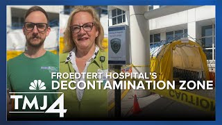 Froedtert employees explain why there is a tent outside Froedtert Hospital