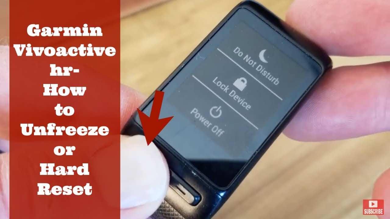 Garmin hr- How to Unfreeze Hard Reset 2020 - YouTube