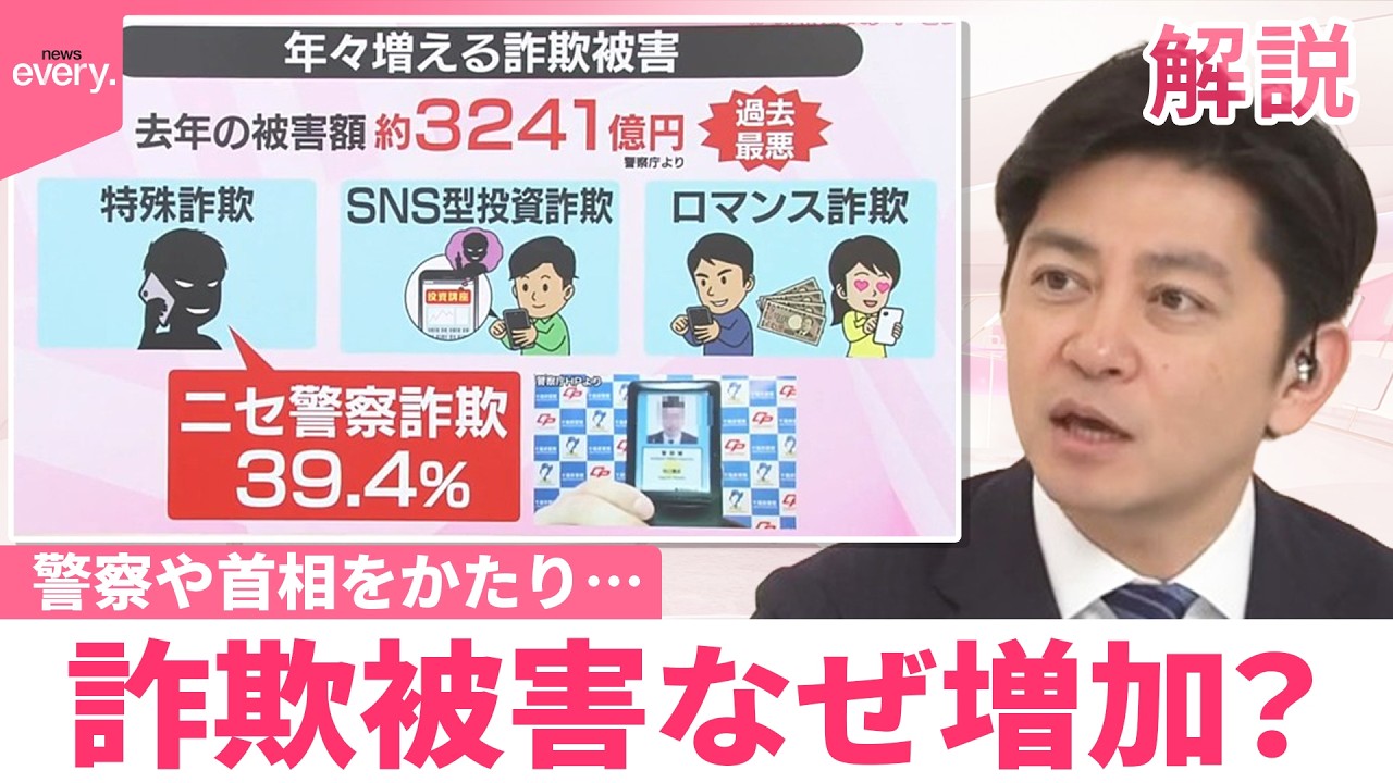【#みんなのギモン】特殊詐欺の被害額が過去最悪  警察や首相をかたり…詐欺被害なぜ増加？