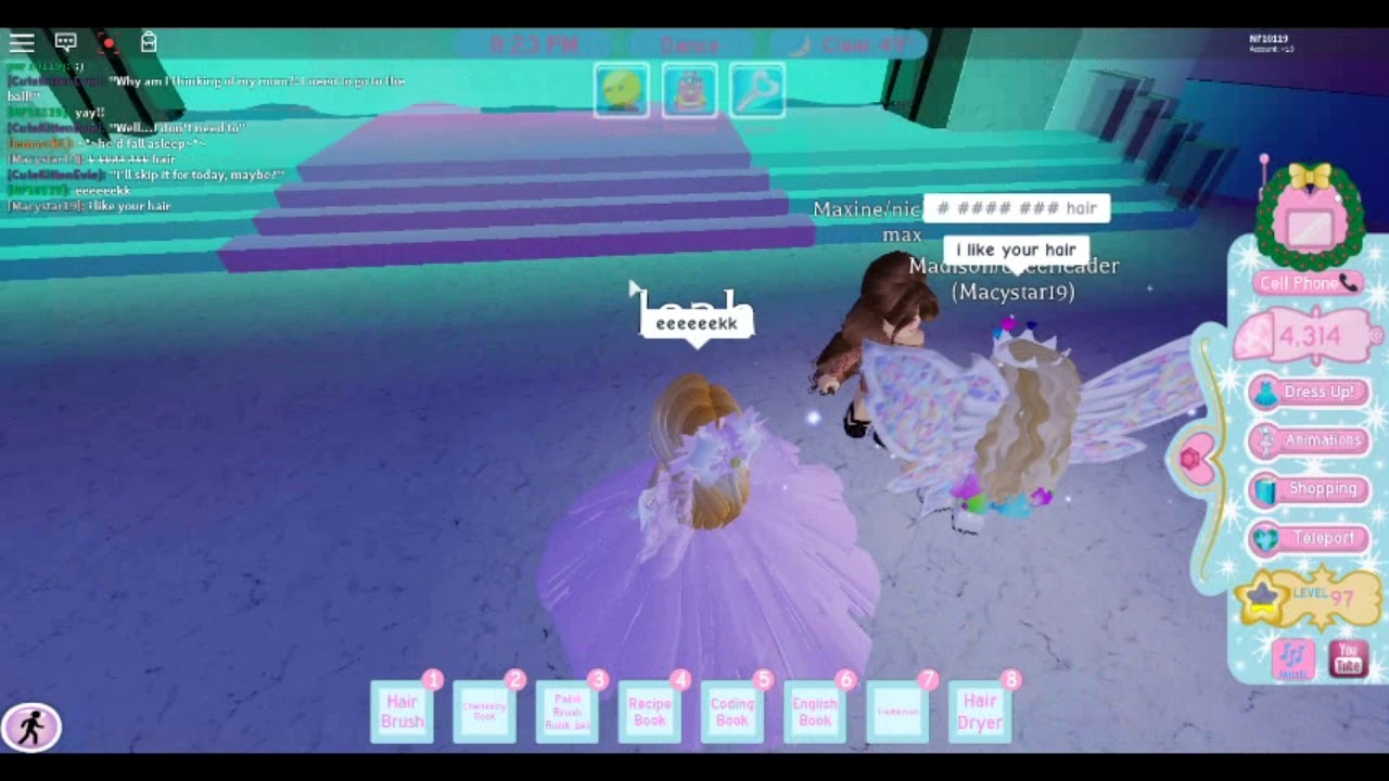 I win the ball in royale high YouTube