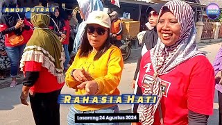 RAHASIA HATI ( SUMBANGSIH ) || SINGA DANGDUT ANDI PUTRA ONE 2024 ||  LOSARANG BLOK SD TUNAS HARAPAN