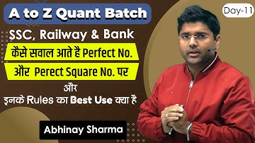 Discussion on perfect no. & perfect square no. By Abhinay Sharma
