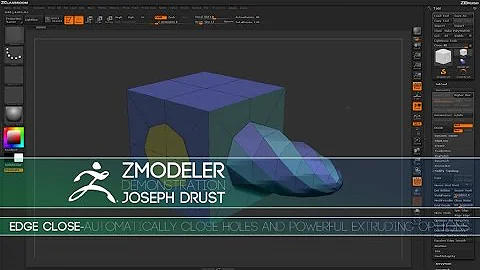 ZBrush ZModeler Edge Actions - Edge Close