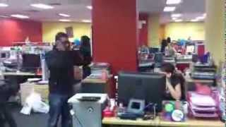 FlyFM Office Dares - Look disgusted when colleague speaks