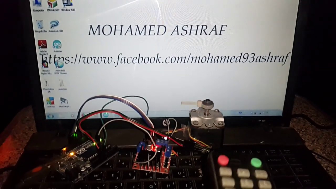 Ir remote control motor in 2 directions - YouTube