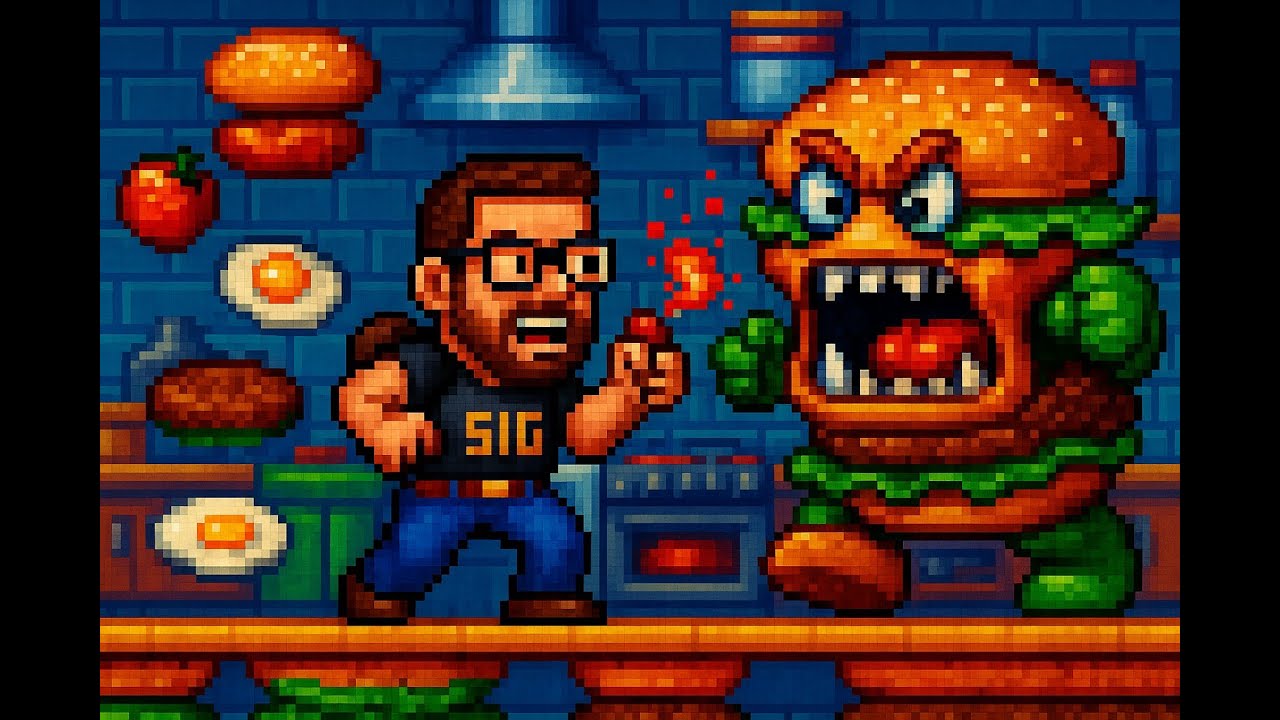 Super Burger Time Super 20p Arcade Challenge