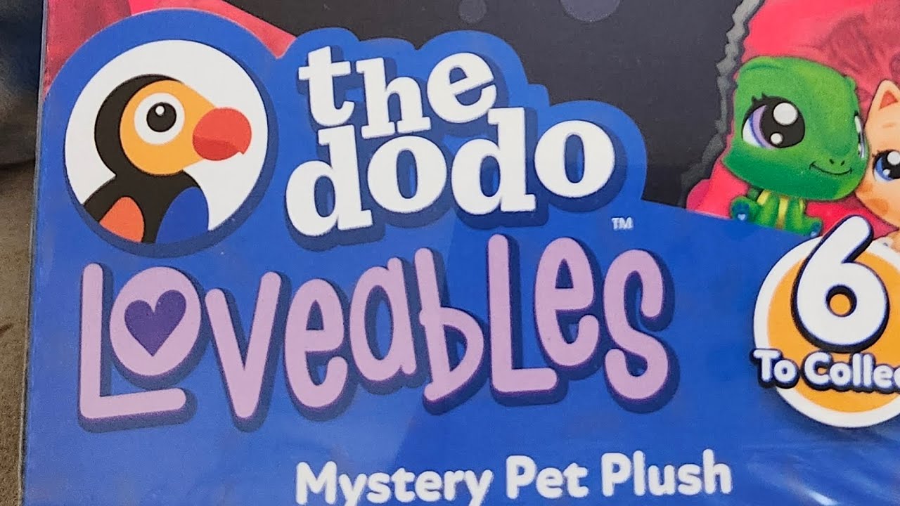 The Dodo Loveables Mystery Pet Plush !