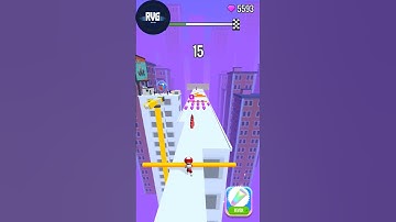 Roof Rails Gameplay 🎮 Level 18 New Play Win #short #trending #funny