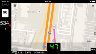 Remember speed limit - Speedometer for iPhone and iPad screenshot 2