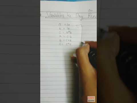 Dry run for a variable