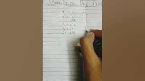 Dry run for a variable