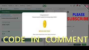 GFG POTD 25/12/2024 IN C++ MOST IMPORTANT INFORMATION | CODE IN COMMENT #geeksforgeeks #gfg #potd