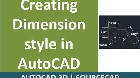 Making Dimension styles in AutoCAD