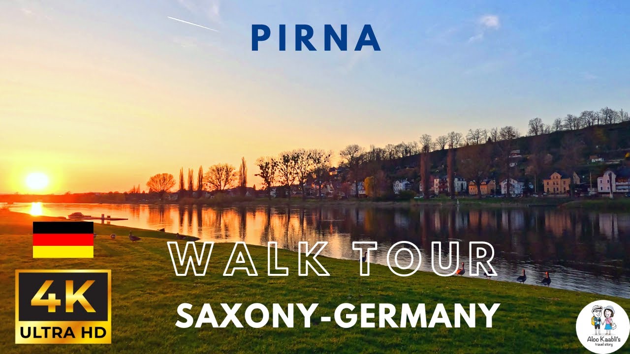Scenic Walk Tour of Pirna | Dresden | Saxony | Germany | Country side | 4K | UltraHD