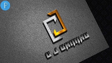 C J 3d logo design on android pixellab by [Vandy Design]