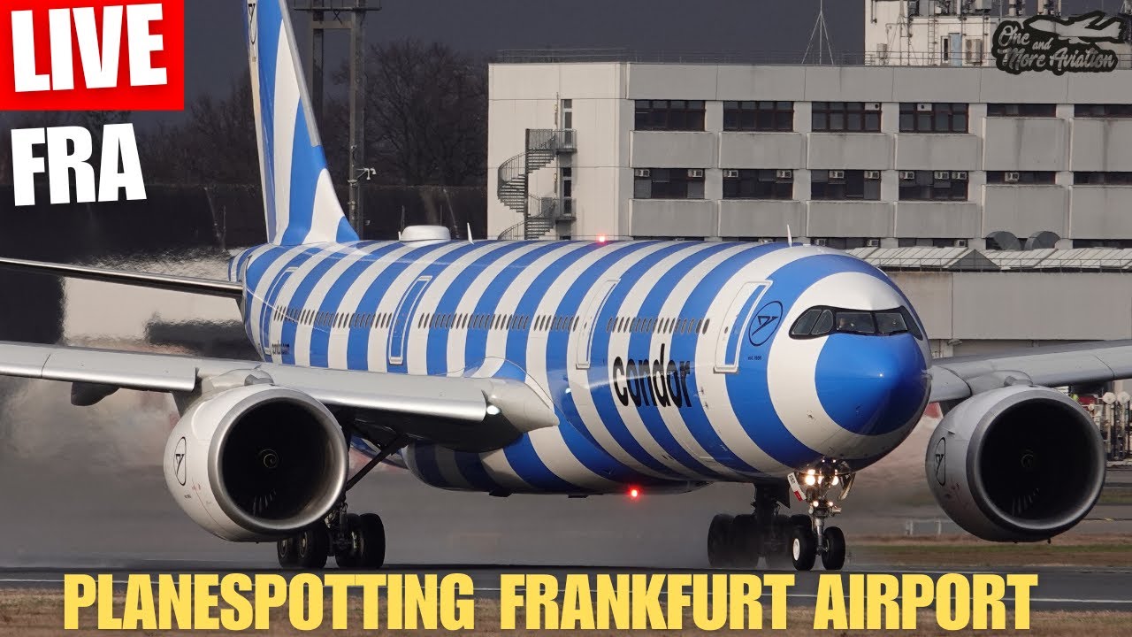 🔴Live Planespotting Frankfurt Airport Startbahn West 🛫 Turbine Sound pur