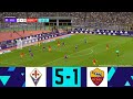 FIORENTINA VS AS ROMA 5-1 | SERIE A 25 | SIMULAZIONE @free4bird  #italy