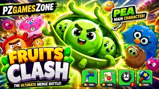 Fruits Clash | Pea is BROKEN! 😳 Fruits Clash Satisfying Merge Gameplay | PZGamesZone #pzgameszone  screenshot 5