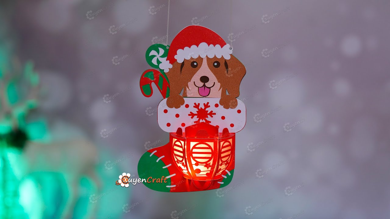 Assembly instructions Dog Christmas Stockings