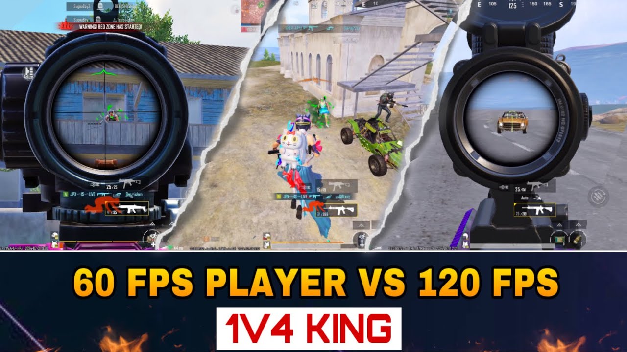 THIS IS NOT POSSIBLE IN BGMI HISTORY 😢🔥 || 60 FPS VS 120 FPS PLAYER ...
