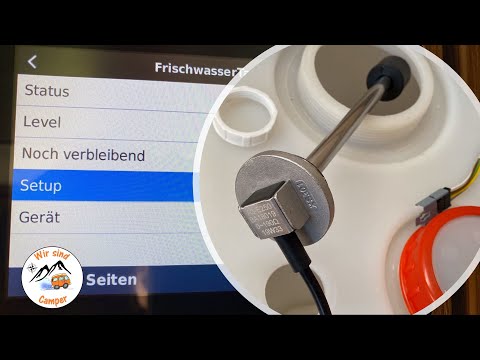 Füllstandsanzeige für den Frischwassertank einbauen und an den Cerbo GX anschließen