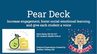 Secondary Peardeck