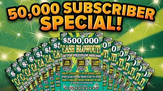 Celebrating 50,000 Subscribers With $750 In $50 Scratch Offs!