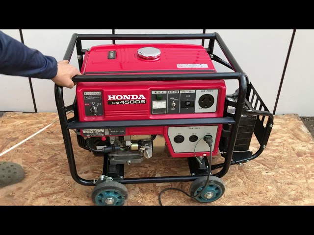セル付き HONDA ホンダ EM4500SX 発電機 4.0kVA 単相 100V ・ 200V