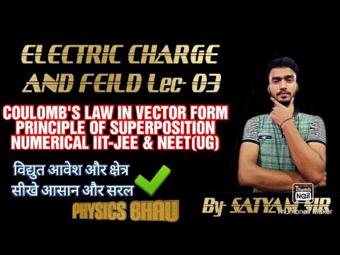 ELECTROSTATICS 03, COULOMB'S LAW IN VECTOR FORM , SUPERPOSITION ...