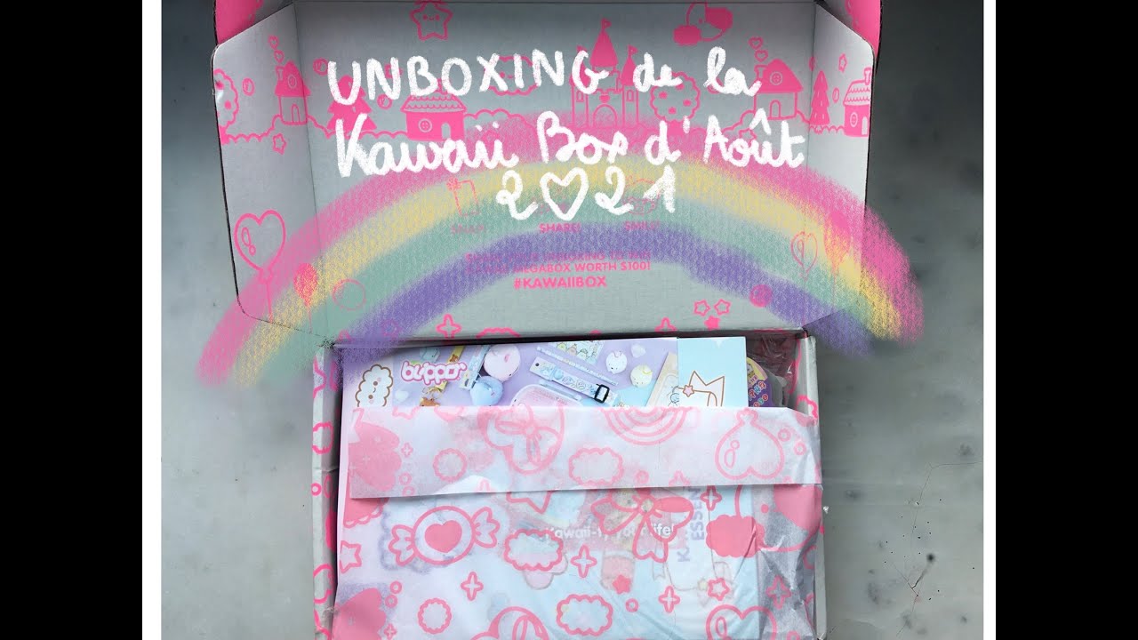 Unboxing de la kawaii box d'août 2021